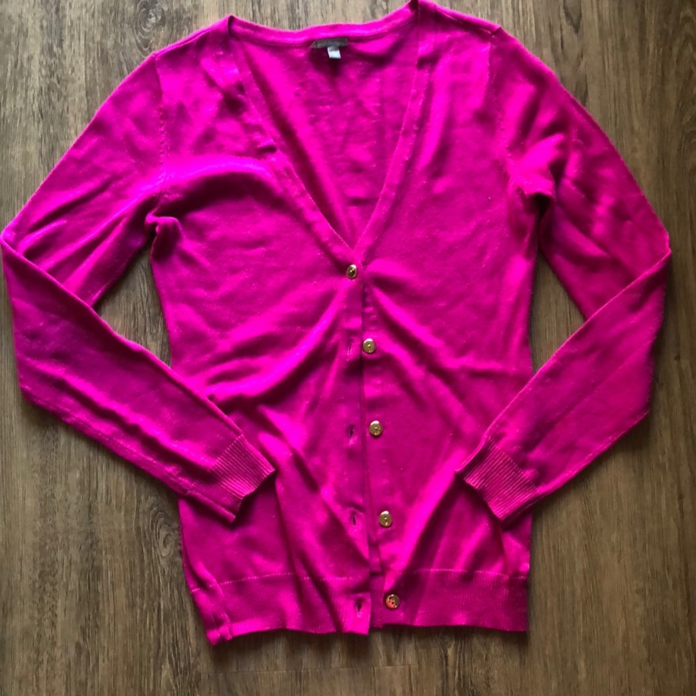 Fuchsia cardigan